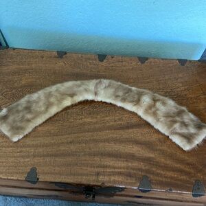 OLD satin and mink collar.  Handed down…